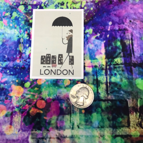 London Fashion Mini Poster Stickers Decor - Picture 3 of 5